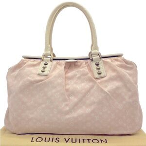 Louis Vuitton Pink Mini Lin Trapeze GM Handbag